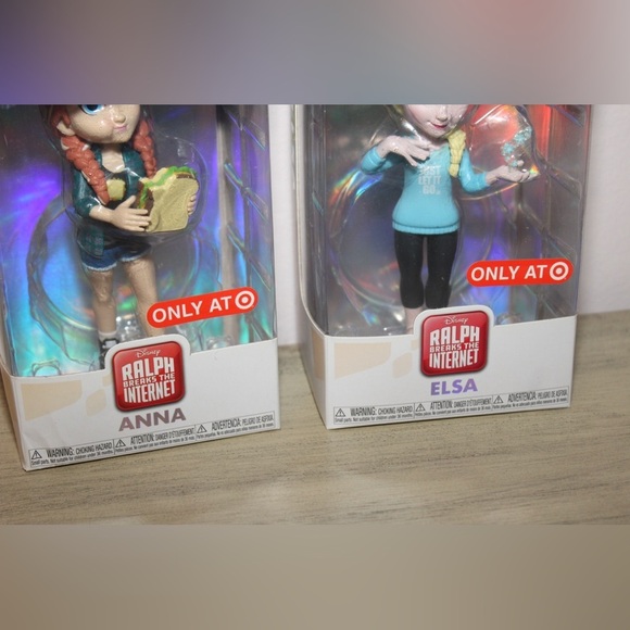 Rock Candy Funko Ralph Breaks The Internet Set of 2 Frozen Anna Elsa Collectible - Picture 3 of 6